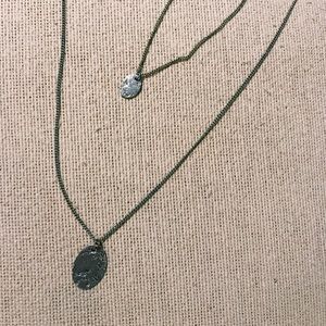Urban Outfitters silver layered necklace
